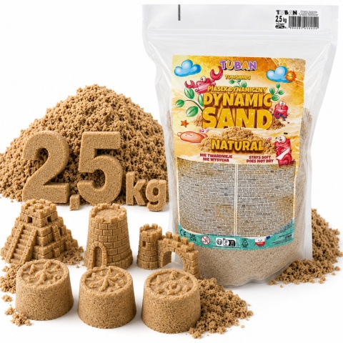 Piasek dynamiczny Tuban naturalny Doypack 2,5 kg