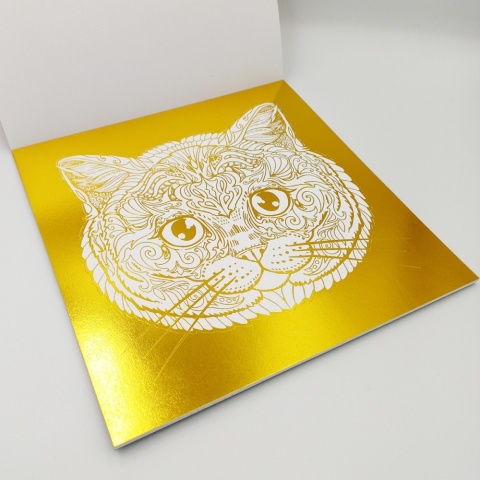 Kolorowanki z folią metaliczną gold/silver