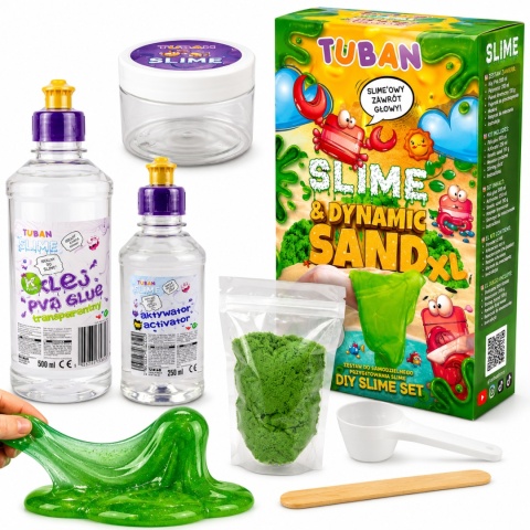 Zestaw DIY Tuban Slime & Dynamic Sand XL