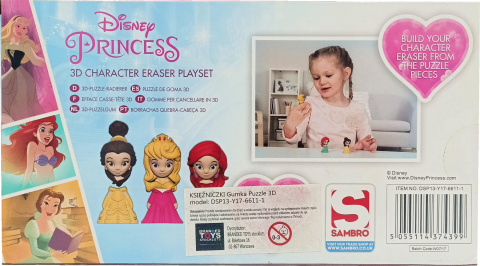 FIGURKA GUMKA 3D PUZZLE PRINCESS FIGURKA GUMKA 3D PUZZLE PRINCESS