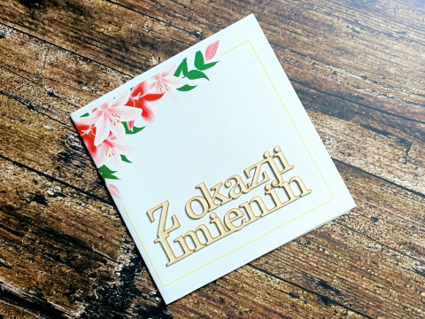 Kartka okolicznościowa Imieniny 5904365269162 Kartka okolicznościowa Imieniny 5904365269162