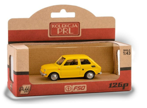 PRL FIAT 126P ŻÓŁTY