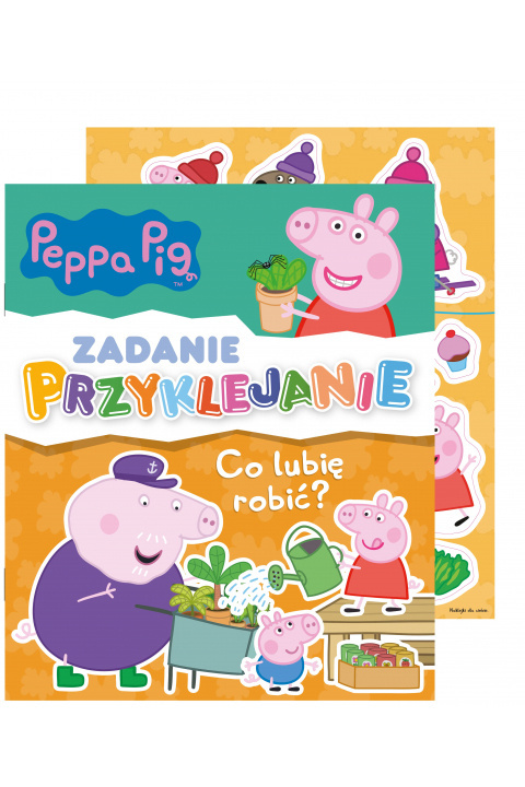 Świnka Peppa Zadanie Przyklejanie. Co lubię robić?