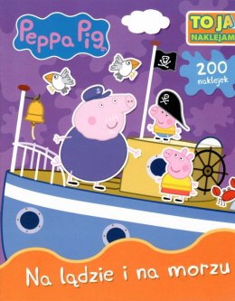 Świnka Peppa 200 naklejek Na lądzie i na morzu