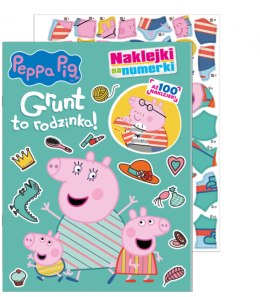 Świnka Peppa Naklejki na numerki 2 Grunt to rodzinka!