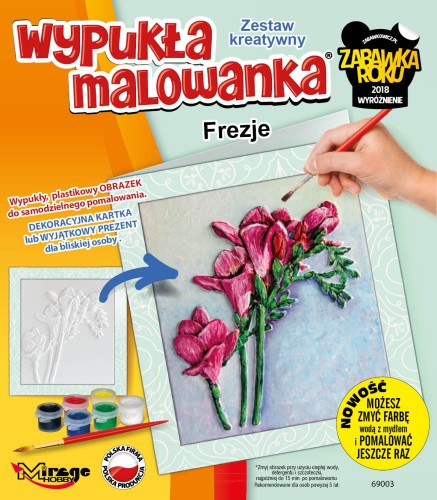 Wypukła malowanka - Frezje