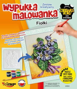 Wypukła malowanka - Fiołki