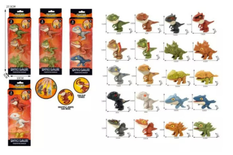 DINOZAURY 3 SZT PUDEŁKO DINOZAURY 3 SZT PUDEŁKO