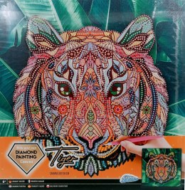 Malowanie diamentami podobrazie 30x30cm Tiger