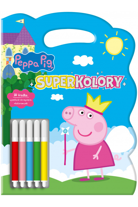 Świnka Peppa- Kolorowanka- Superkolory