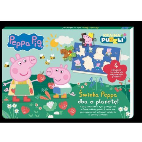 Świnka Peppa Kraina Puzzli dba o planete