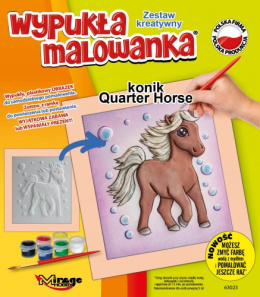 Wypukła Malowanka KONIK- QUARTER HORSE