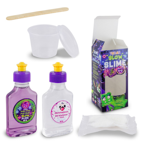 ZESTAW - DIY TUBAN SLIME - ŚWIECĄCY W CIEMNOŚCI ZESTAW - DIY TUBAN SLIME - ŚWIECĄCY W CIEMNOŚCI