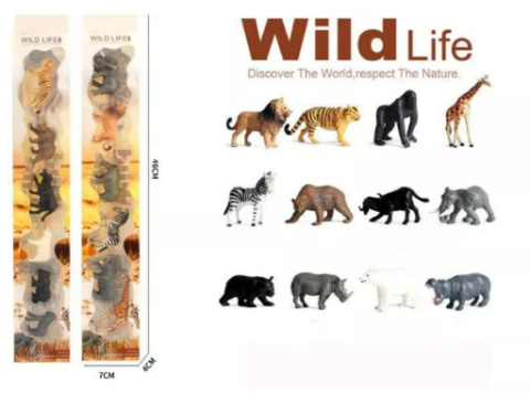 ZWIERZĘTA DZIKIE 6 SZT WILD LIFE PUDEŁKO ZWIERZĘTA DZIKIE 6 SZT WILD LIFE PUDEŁKO