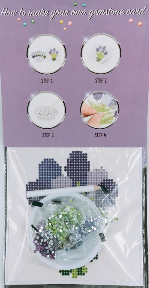 Zestaw kreatywny dżety Gemstone card Zestaw kreatywny dżety Gemstone card