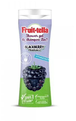 Fruit-tella żel i szampon do włosów 300 ml jeżyna