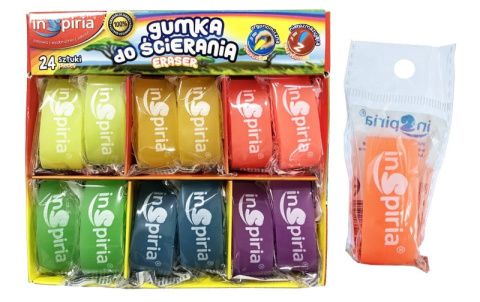 INSPIRIA Gumka do ścierania mix, 1195 INSPIRIA Gumka do ścierania mix, 1195