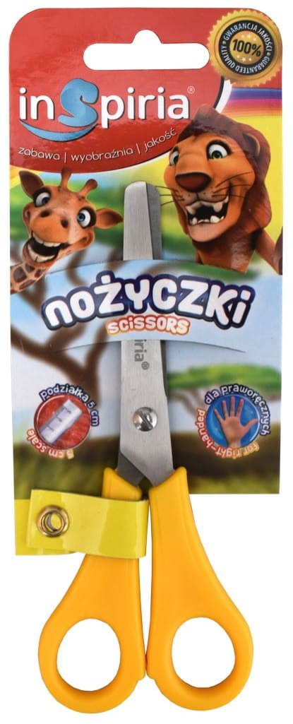 INSPIRIA Nożyczki szkolne z podziałką 7772 INSPIRIA Nożyczki szkolne z podziałką 7772