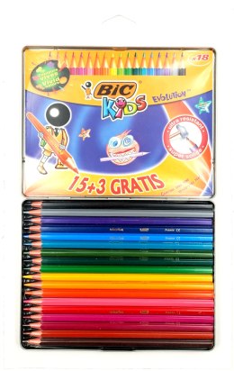 Kredki BIC Kids evolution 18kol