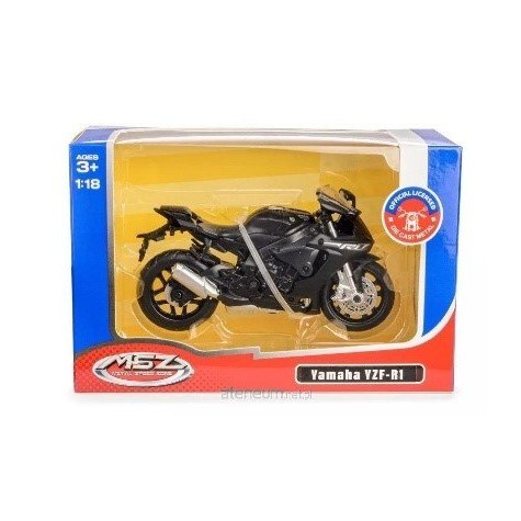 MSZ 1:18YAMAHA YZF-R1 CZARNY