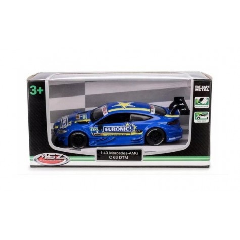 MSZ 1:43 MERCEDES - AMG C 63 DTM NIEBIESKI 3044 MSZ 1:43 MERCEDES - AMG C 63 DTM NIEBIESKI 3044