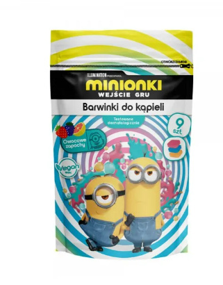 Minionki barwinki koloryzujące do kąpieli 9x16g