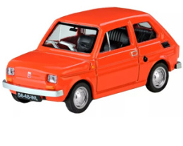 PRL Fiat 126P czerwony