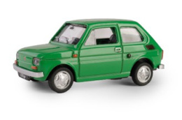 PRL Fiat 126P zielony