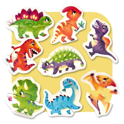 Puzzle 8 w 1 Szczesliwe dinozaury 15252 Puzzle 8 w 1 Szczesliwe dinozaury 15252
