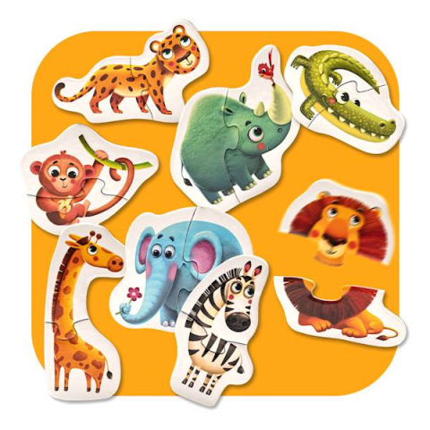 Puzzle zwierzatka afrykanskie 14774 Puzzle zwierzatka afrykanskie 14774