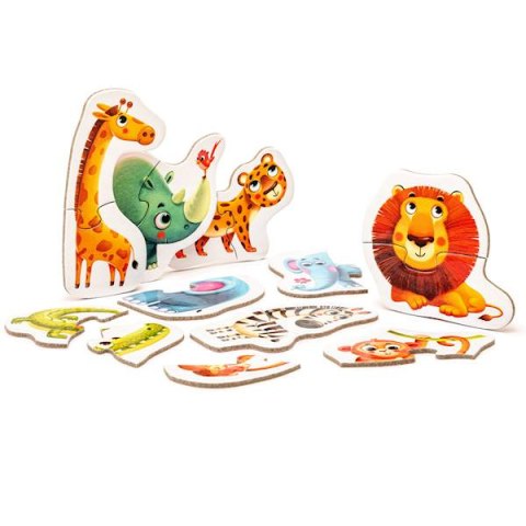 Puzzle zwierzatka afrykanskie 14774 Puzzle zwierzatka afrykanskie 14774