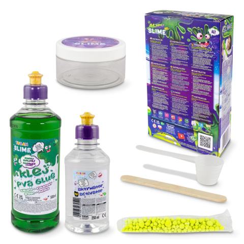 ZESTAW - DIY TUBAN SLIME - ALIEN XL ZESTAW - DIY TUBAN SLIME - ALIEN XL