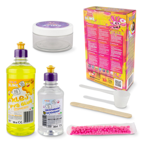 ZESTAW - DIY TUBAN SLIME - MAGIC PINK XL ZESTAW - DIY TUBAN SLIME - MAGIC PINK XL