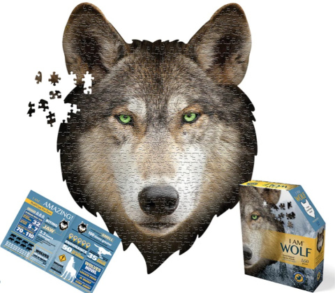 Madd Capp Puzzles - JESTEM Wilkiem - 550 Elementów - Puzzle w kształcie zwierząt Madd Capp Puzzles - JESTEM Wilkiem - 550 Elementów - Puzzle w kształcie zwierząt