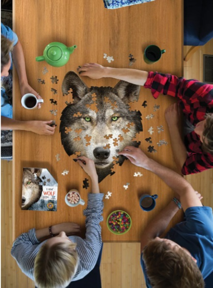 Madd Capp Puzzles - JESTEM Wilkiem - 550 Elementów - Puzzle w kształcie zwierząt Madd Capp Puzzles - JESTEM Wilkiem - 550 Elementów - Puzzle w kształcie zwierząt