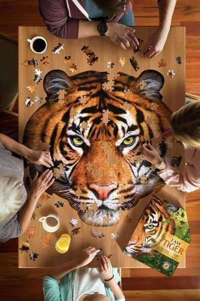 Puzzle konturowe 550 I am - Tygrys Puzzle konturowe 550 I am - Tygrys
