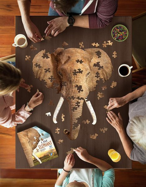 Puzzle konturowe I AM - Słoń 700 elem. Puzzle konturowe I AM - Słoń 700 elem.