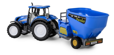 Traktor New Holland T5 z prasą do słomy Traktor New Holland T5 z prasą do słomy