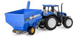 Traktor New Holland T5 z przyczepą przeładowczą