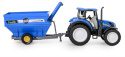 Traktor New Holland T5 z przyczepą przeładowczą