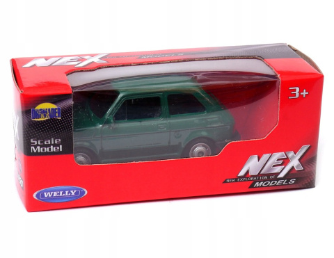 WELLY SAMOCHÓD 1:60 METALOWY FIAT 126P ZIELONY