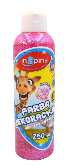 INSPIRIA FARBA DEKORACYJNA 250ML 8618 BROKAT RÓŻOWA