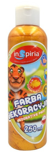INSPIRIA FARBA DEKORACYJNA 250ML 8649 METALIK ZŁOTA