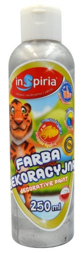 INSPIRIA FARBA DEKORACYJNA 250ML 8656 METALIK SREBRNA