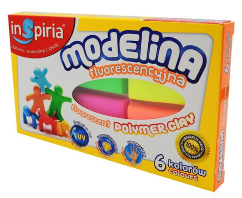 INSPIRIA MODELINA FLUO 6 KOLORÓW 9806 INSPIRIA MODELINA FLUO 6 KOLORÓW 9806