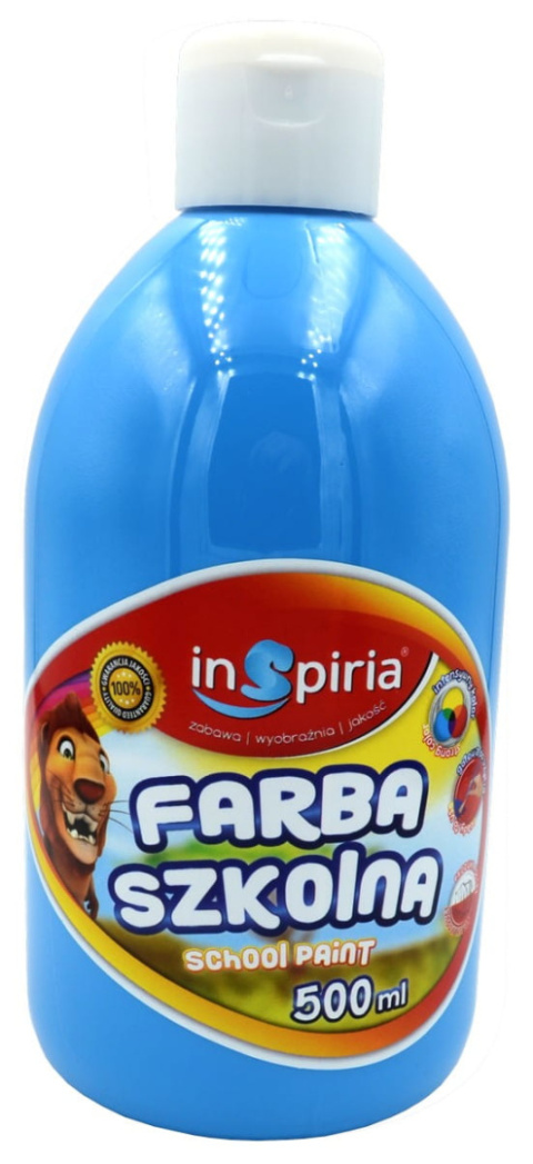 INSPIRIA FARBA SZKOLNA 500ML 8212 NIEBIESKA INSPIRIA FARBA SZKOLNA 500ML 8212 NIEBIESKA
