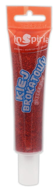 INSPIRIA KLEJ BROKATOWY 40 ML 7536 - CZERWONY