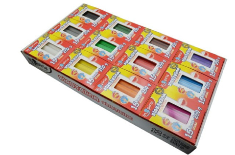 INSPIRIA PLASTELINA - KOMPLET: 15 LASEK - 250 G - 12 KOLORÓW 9943 INSPIRIA PLASTELINA - KOMPLET: 15 LASEK - 250 G - 12 KOLORÓW 9943