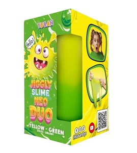 Jiggly Slime. Neo Duo, żółto-zielony, 430 g