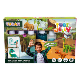 TUBI JELLY DINOZAURY 6 KOLORÓW